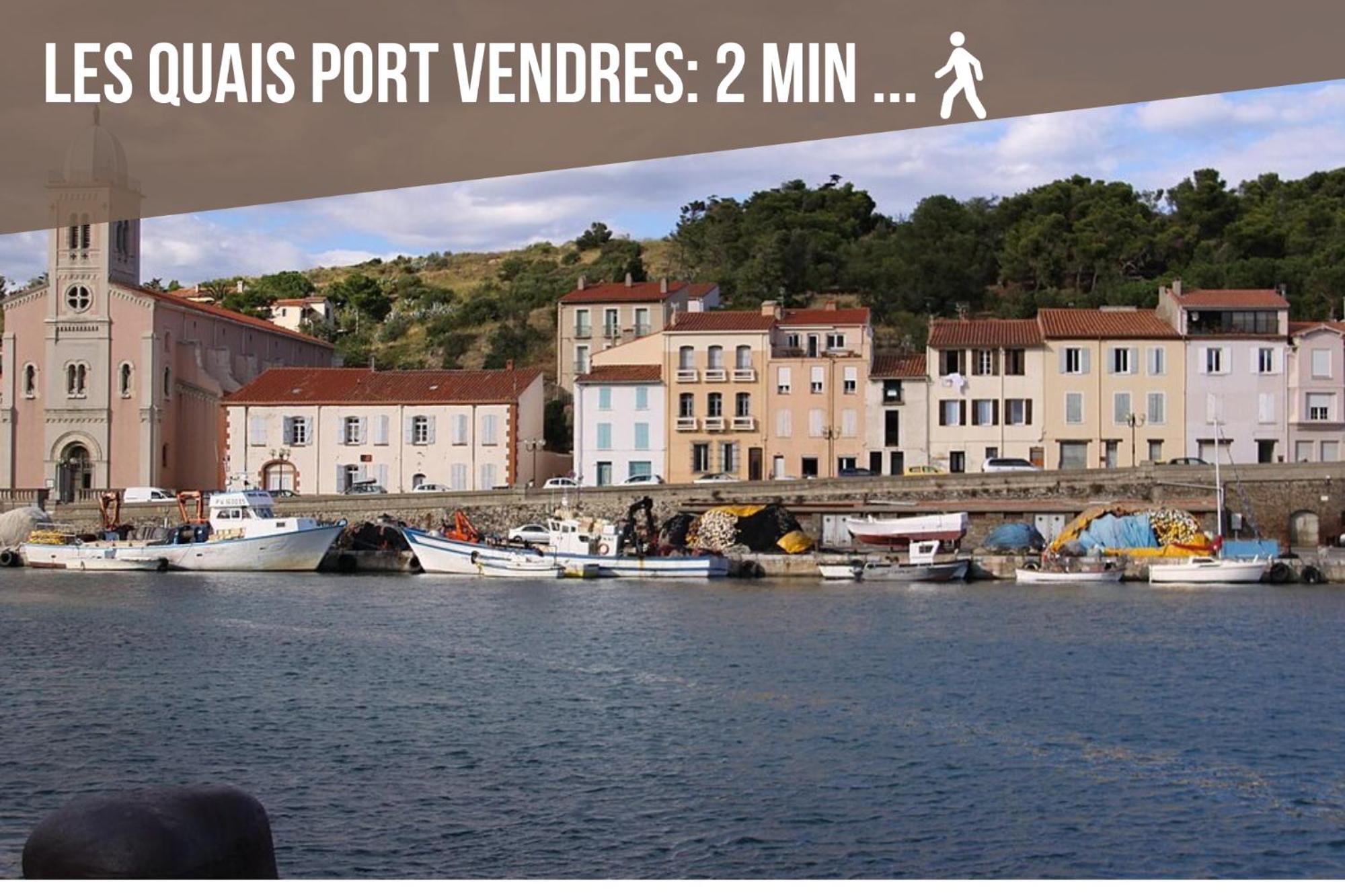 Le Belveze, Emplacement Central Et Calme Port Vendres Bagian luar foto